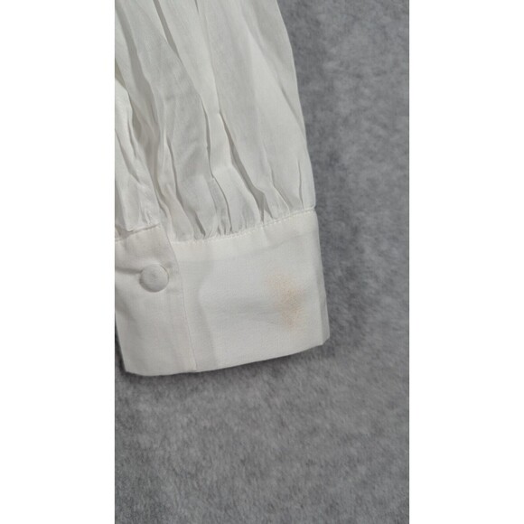 Be Blumarine Women Dress Size 10 Crochet Fringe Cutout Long Sleeve Delicate - Picture 2 of 11